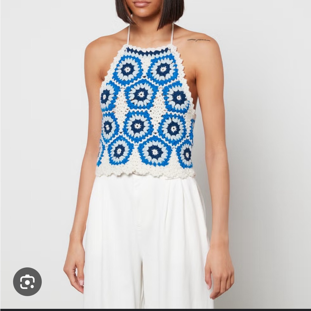 Sea NY Hayden crochet Halter top